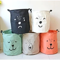handheld laundry basket clothes organizer hamper bag cartoon lovely storage barrel kid toy sundries