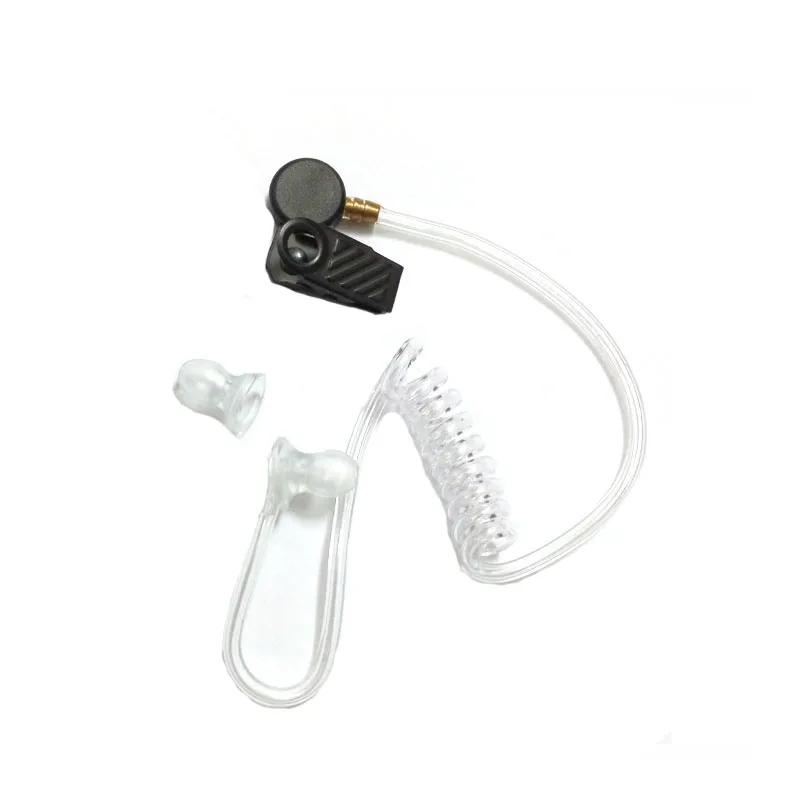 Detachable Clear Acoustic Tube Air Tube With Silicone Earbud For Two Way Radio Acoustic Tube Earpiece Headset