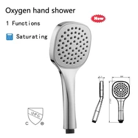 bath shower adjustable jetting shower head water saving handheld bathroom adjustable 5 modes spa shower bath head