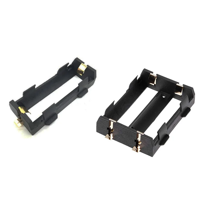 1 шт. держатель для батарей smt smd 1x2x26650 серии чехол хранения контейнер с бронзовые