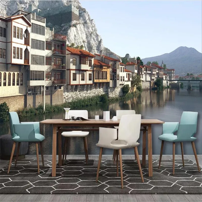 3D обои на заказ фреска атмосферный пейзаж реалистичный эффект картина сцена