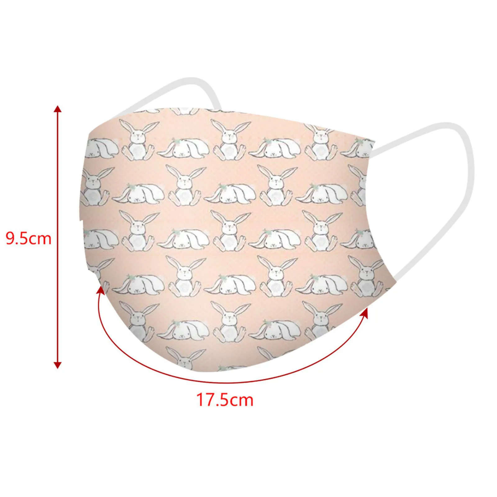 

50-100pcs Colorful Egg Printed Face Mask Easter Print Adult Masks Disposable 3ply Mouth Mask Mascarillas Masque Rose Mouth Caps
