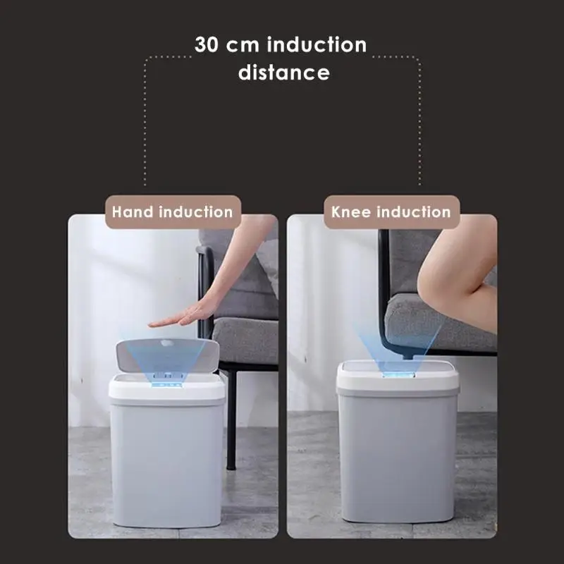 Домашняя интеллектуальная мусорная корзина для офиса Бытовая Автоматическая