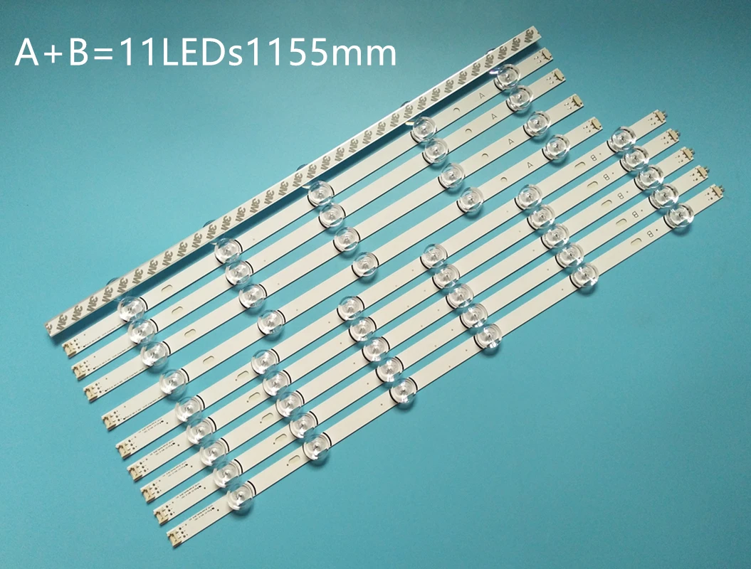 

10pcs LED strip For LG Innotek DRT 3.0 55"_ A/B type Rev01 55LB561V 55LB652T LC550DUE LG55LF5950 55LY320C 55LB5700 55LF6500
