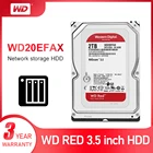 WD Red 2 ТБ Сетевое хранилище 3,5 ''NAS, жесткий диск, красный диск, 2 ТБ 5400 обмин, 256M кэш, SATA3, 6 ГБсек. HDD WD20EFAX