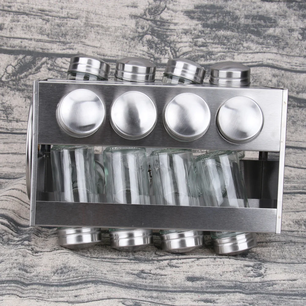 

Kitchen Seasoning Storage Rack Cruet Herb Spice Rack Shaker Salt Sugar Pepper Jars Seasoning Storage Bottles Container Seasoning