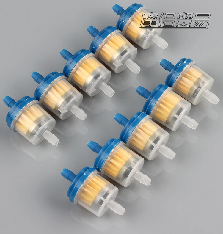 Новинка 100 шт./лот встроенный пластиковый мотоциклетный газовый топливный фильтр