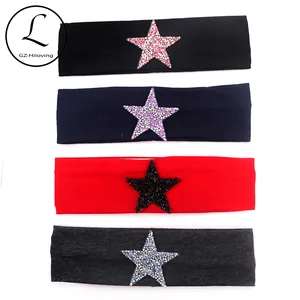 Baby Girls Star Cotton headbands Hairbands Soft Summer Kids Childs Toddler Headwear Turban Girls hair Accessories School Gifts