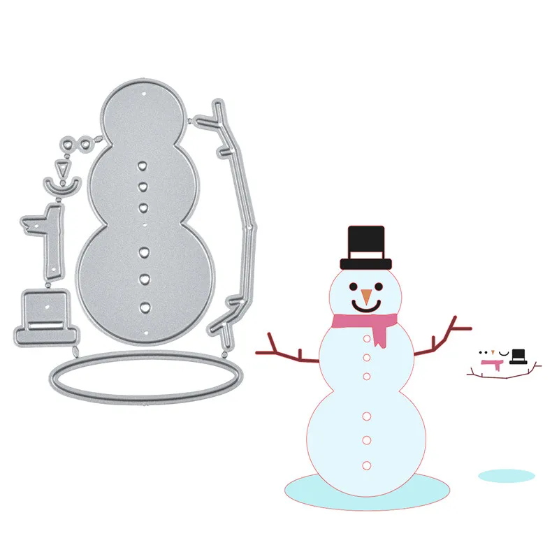 Eastshape Рождественский декоративный элемент Снеговик металлические режущие