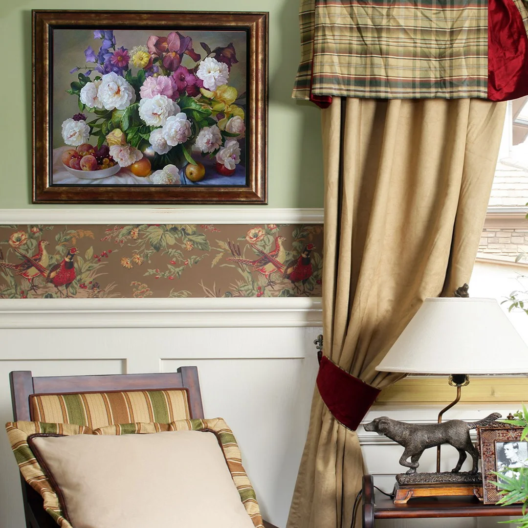 Вышивка Цветочная композиция полная дрель картины по алмазному букету цветы