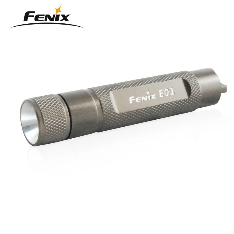Светодиодный мини-брелок Fenix E01 золотой подарок фонарик с батареей ААА | Лампы и