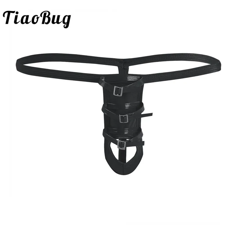 TiaoBug/мужские стринги купальник для геев открытая попа с отверстием пениса трусы