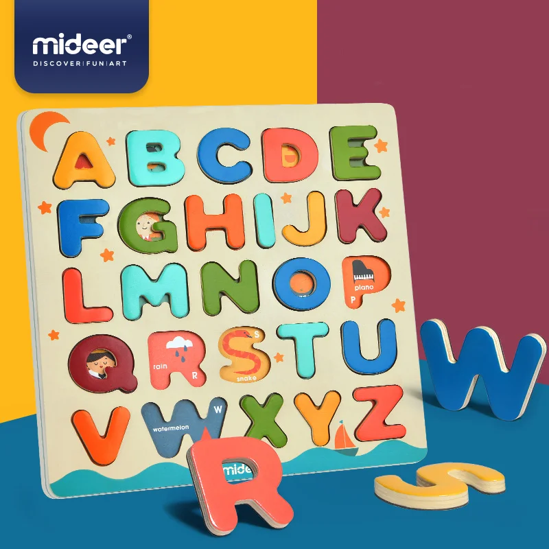 

Baby Wooden Magnetic Alphabet Puzzle Board Game Learning Educational Toys For Kids