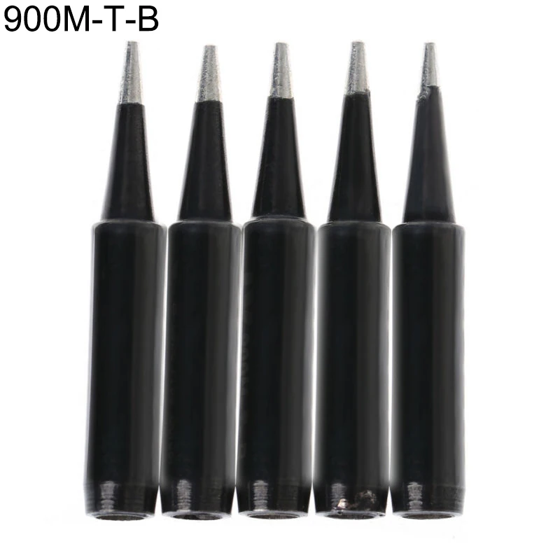 

Power Tool Soldering Guns & Irons 5PCS Black Solder Soldering Iron Tip 900M-T Lead Free For Hakko Saike 936 852d+ 909D