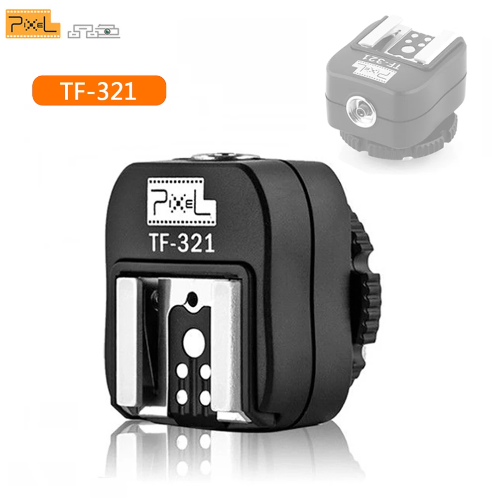 Pixel TF-321 адаптер вспышки ttl PC Порт Горячий башмак конвертер для Canon 5D Mark III 70D 60D 100D 700D 650D 600D 550D 500D камеры
