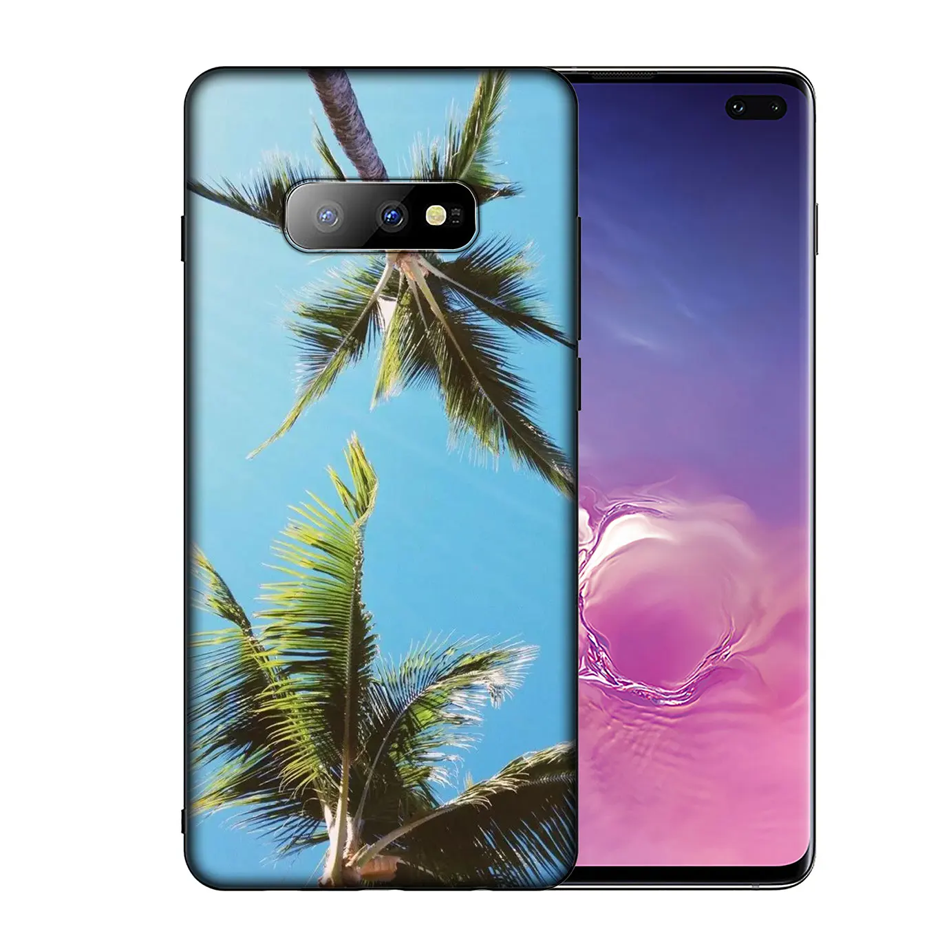 Мягкий чехол для телефона IYICAO Summer Palms Sea Ocean Aloha Samsung Galaxy S20 Ultra S10 Lite S9 S8 Plus S6 S7 Edge S10e |