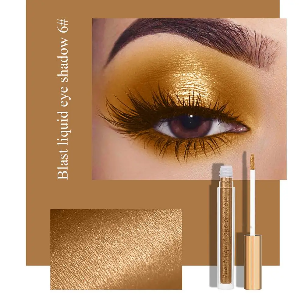 

Жидкие тени для век для Хэллоуина, металлический Алмазный Блестящий лайнер для век, палитра теней для век, стойкая блестящая пигментированн...