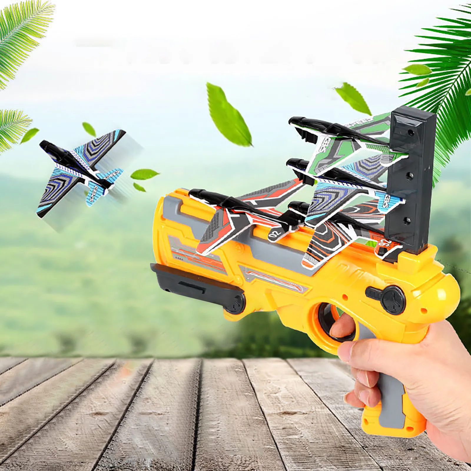 

Bubble Catapult Plane One-Click Ejection Model Foam Airplane for Outdoor Kids Toys Outdoor Airplane Shooting Game Toy 2021
