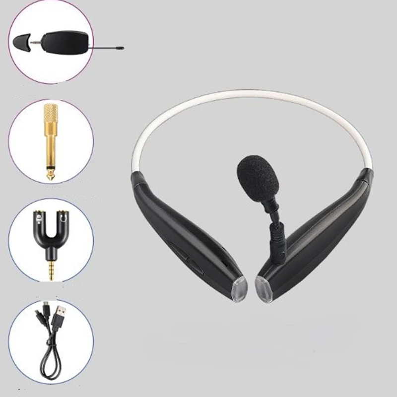Беспроводной микрофон шейный камера/телефон/динамик конденсаторный для