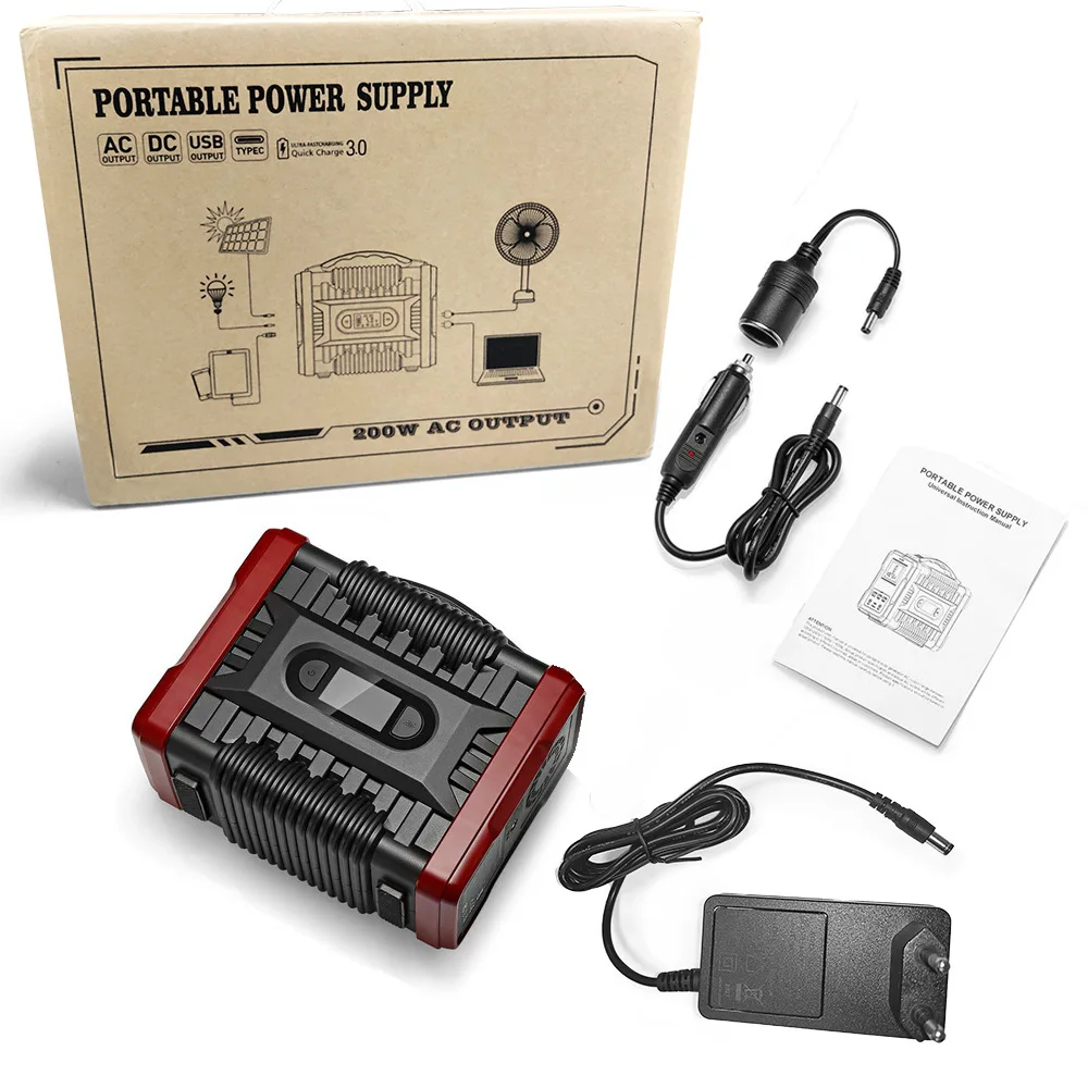GKFLY AC 220V 60000mAh Generator Battery Charger 200W Portable Power Station Outdoor Emergency Supply Camping Bank | Автомобили и
