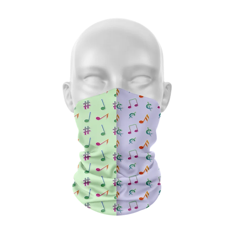 

New 3D Printed Music Symbol Headscarf Multifunctional Colorful Headwear Face Neck Cover Bandana Magic Kerchief Sports Headband