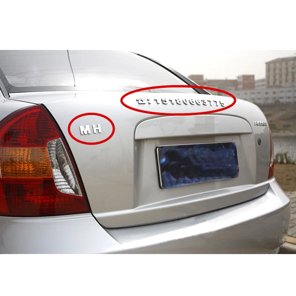 40 шт. универсальные хром буквы цифры DIY 3D Автомобиль Мотоцикл значок наклейка
