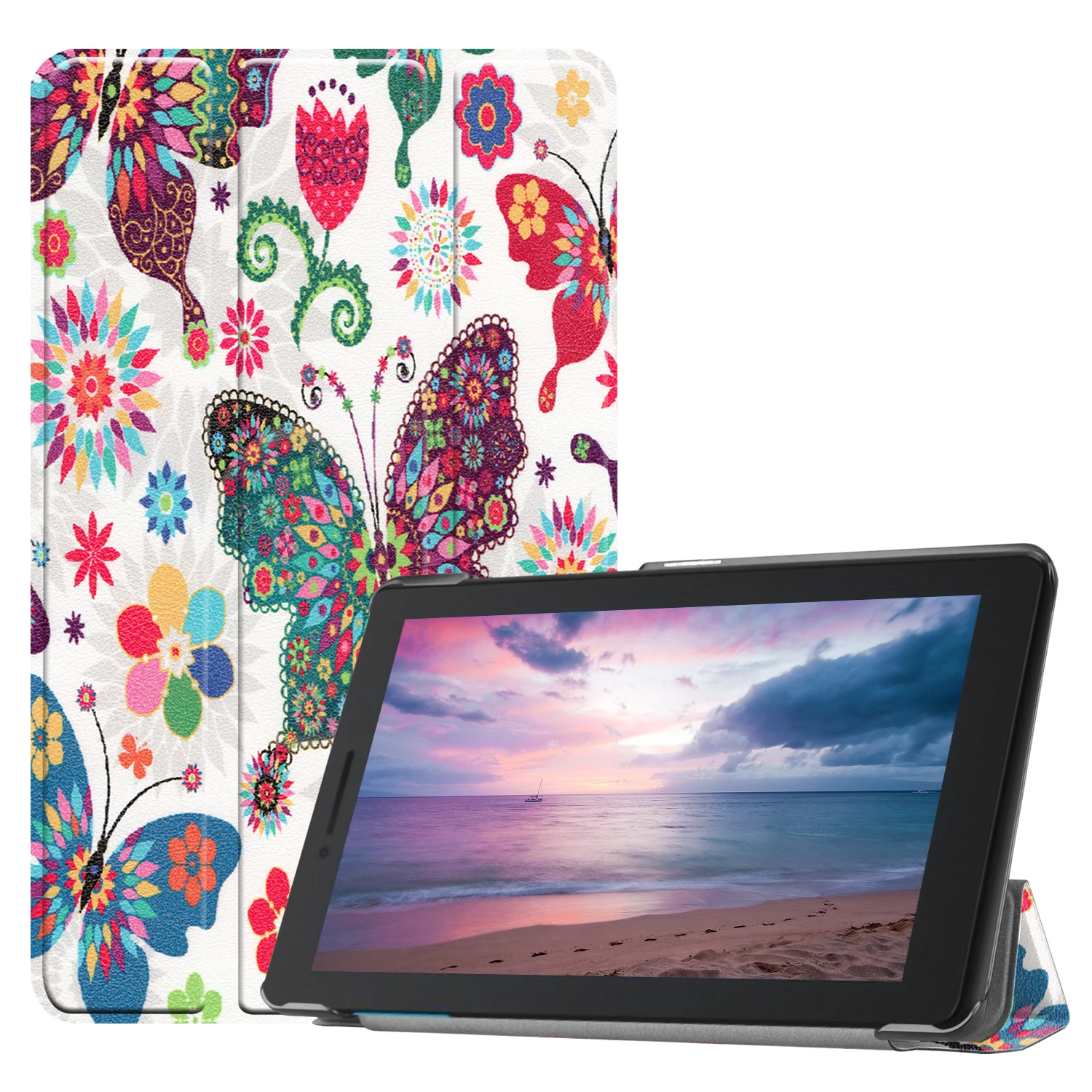 Кожаный чехол с магнитной застежкой-подставкой для Lenovo Tab M10 FHD Plus защитный полным