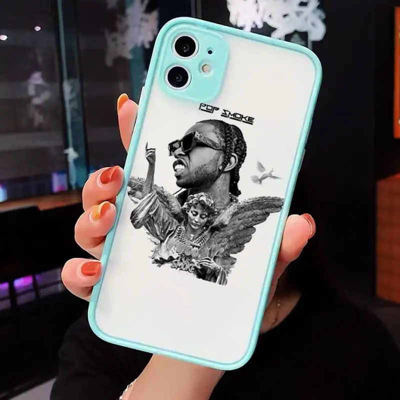 

POP SMOKE high quality Phone Cases matte transparent For iphone 7 8 11 12 plus mini x xs xr pro max cover