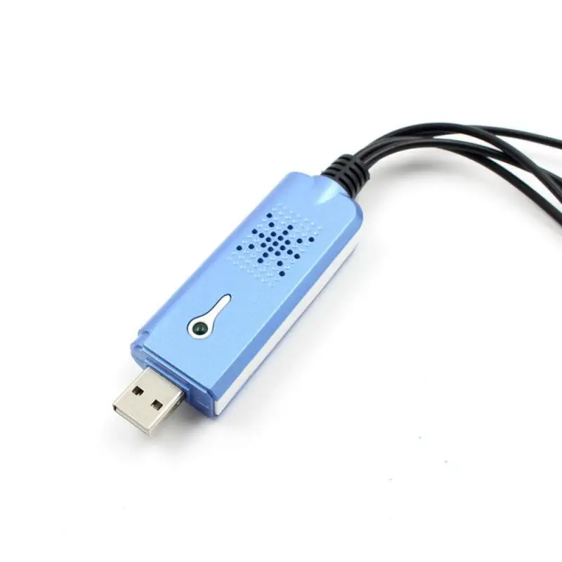 For Easycap USB 2.0 Easy Cap Audio Video Capture Adapter VHS DVD DVR TV Card Converter Support Win 10 New |