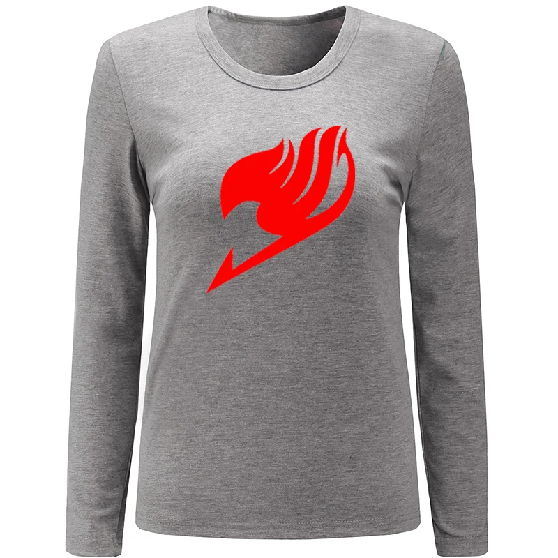 Sleeping Beauty Fairy Tail Guild Symbol Cute Tangled Rapunzel Womens Ladies Printing Graphic Tee Long Sleeve Cotton Present | Женская