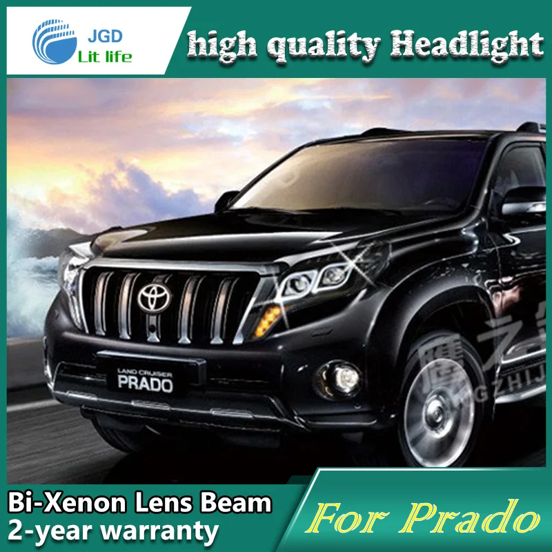 Чехол для стайлинга автомобиля Toyota Prado 2014 светодиодный светильник s дневные