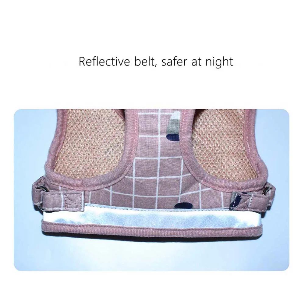 Воздухопроницаемая сетчатая маленькая основа и поводок жилет для щенка кошки