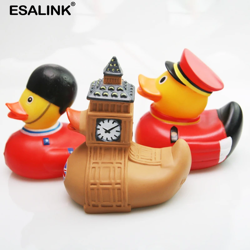 ESALINK Ванная комната солдат Биг Бен Стиль игрушка утка разминание плавающая для
