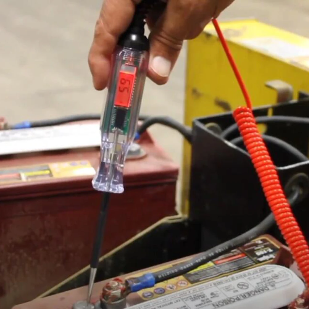 

3-48V Car Circuit Tester Probe Lamp System Test Pen Auto Light Voltage Detector Copper Diagnostic Maintenance Tools