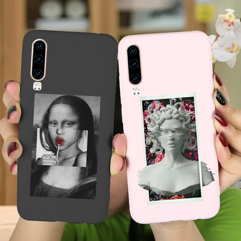 Матовая силиконовая задняя крышка для телефона Huawei P30 PRO P20 Lite P10 P40 E P Smart 2020 2018 2019 Plus