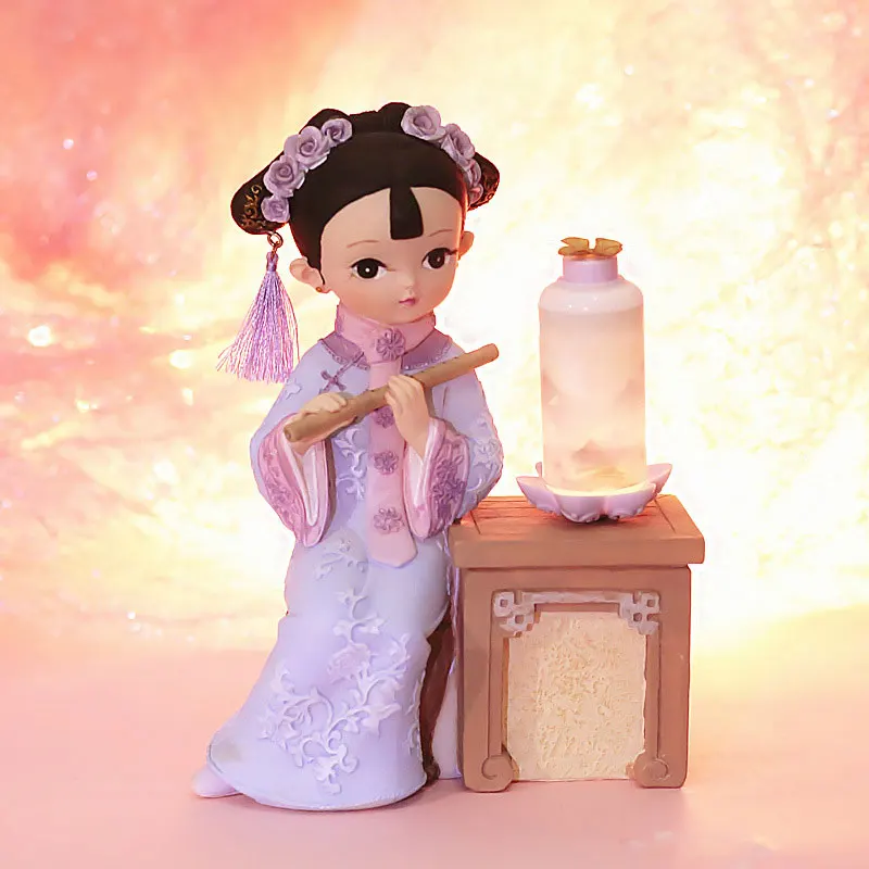 Китайская традиционная маленькая Статуэтка королевской принцессы для домашнего