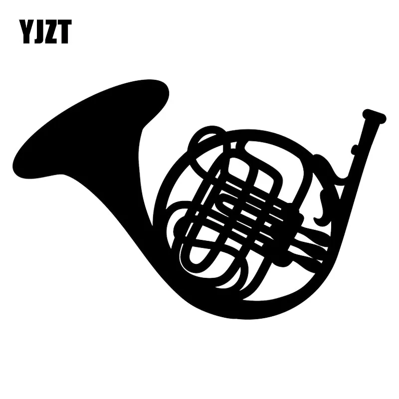 YJZT 17.6X11.3CM French Horn Personality Car Styling Decoration Decal Vinyl Stickers C25-0544 | Автомобили и мотоциклы