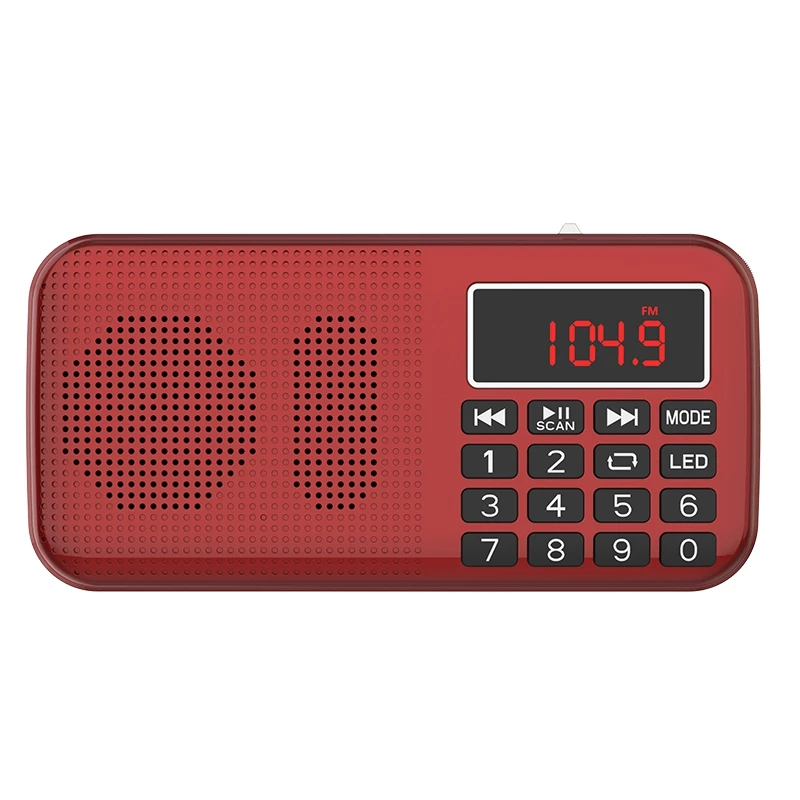 L-558AM цифровой MP3 музыкальный плеер динамик мини портативный авто FM AM MW карманный