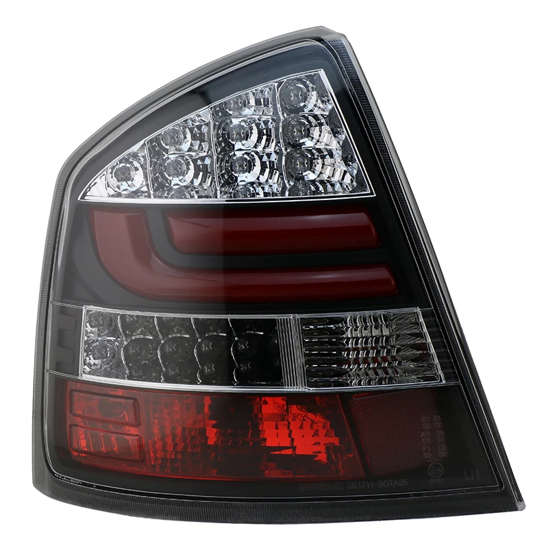 Автомобильный Стайлинг для Skoda Octavia Задние фонари 2005- Octavia задний фонарь светодиодный задние фары DRL тормоз Обратный Авто аксессуары