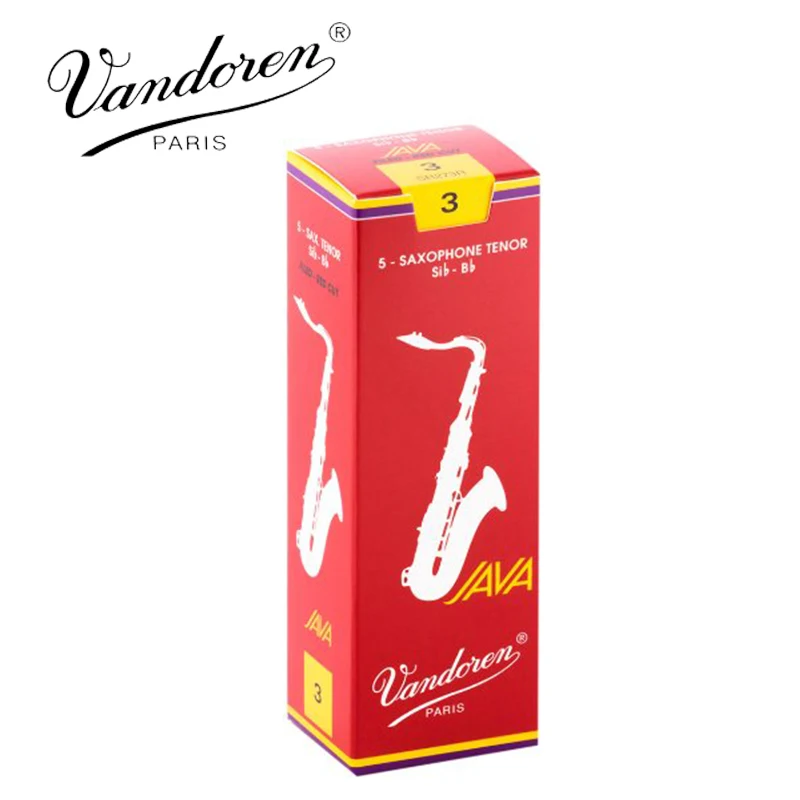 Язычки для саксофона французские Vandoren JAVA Tenor Sax красные язычки Bb тенор 2 5 #3 0 #