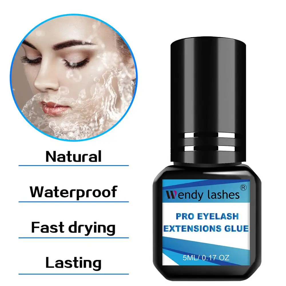 1 Bottle 5ml WendyLashes Eyelash Extension Glue Fast Drying False Over 6 Weeks Make Up Professional Tools | Красота и здоровье