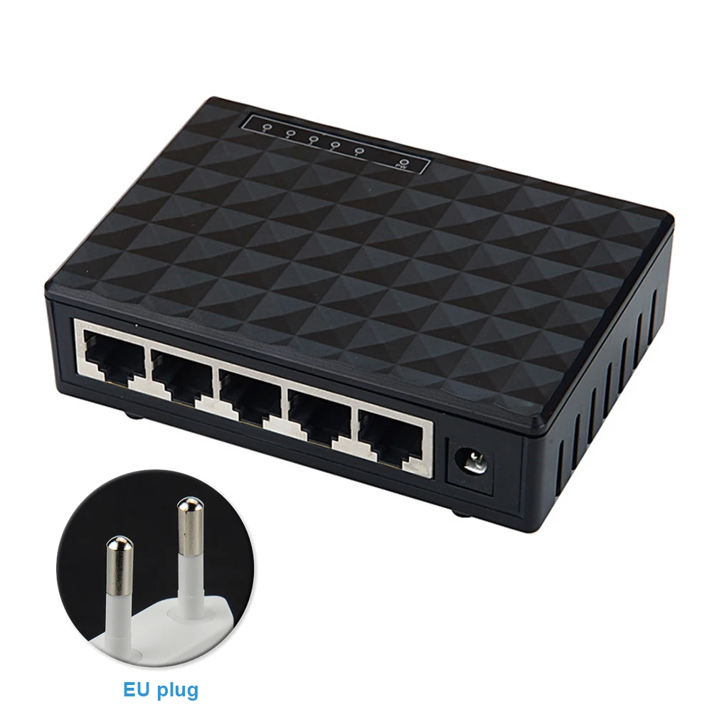 5-Port Mini Exchange Ethernet Gigabit Hub Desktop LAN Network Switch Adapter | Компьютеры и офис