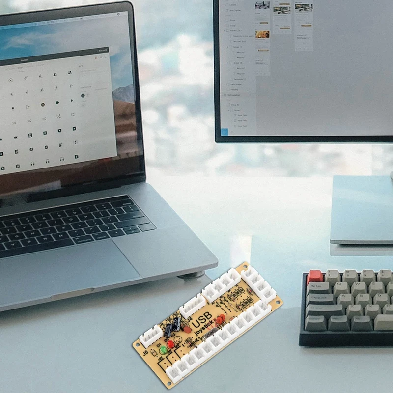 2X нулевой задержкой Аркады USB энкодера ПК Джойстик для 5PIN джойстик и 2 8 мм Кнопка |