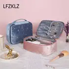 1 шт. Для женщин косметичка мягкая бархатная сумка для хранения макияжа тормозные колодки для туалетных принадлежностей посылка дорожная сумка для макияжа, органайзер, сумка Красота чехол