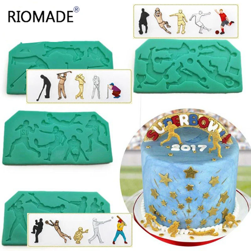 Силиконовые формы для спортивных игр инструменты украшения торта форма помадки