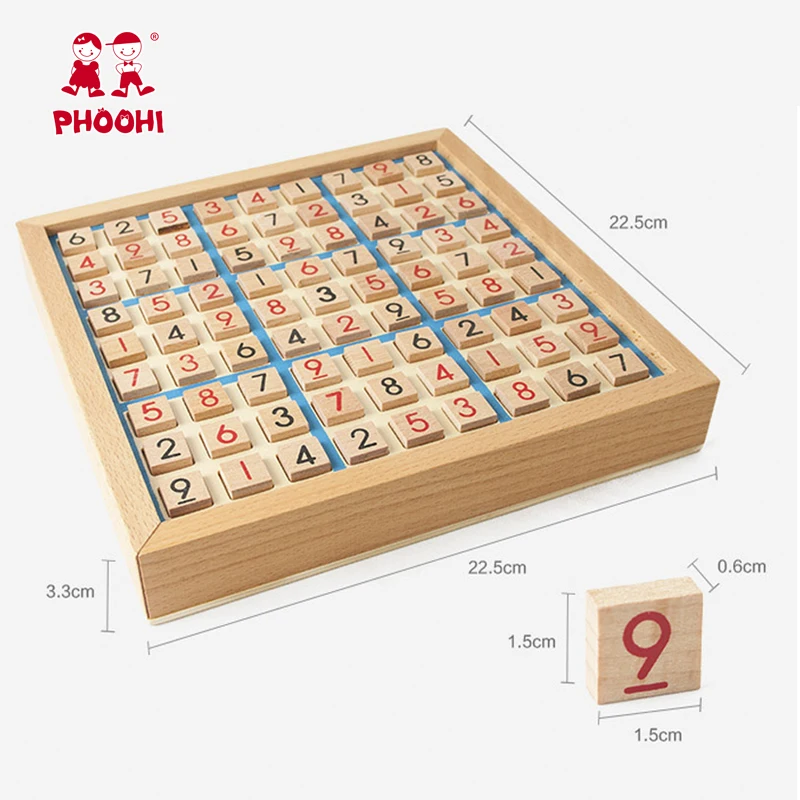 Роскошный высококачественный бук с ящиками sudoku шахматные головоломки Детские Обучающие Монтессори Развивающие деревянные игрушки Обучающие игры