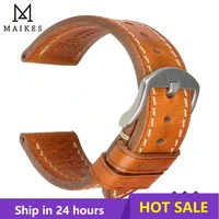 maikes watch band genuine leather straps 20mm 22mm 24mm watch accessories suitable for dw watches galaxy watch gear s3