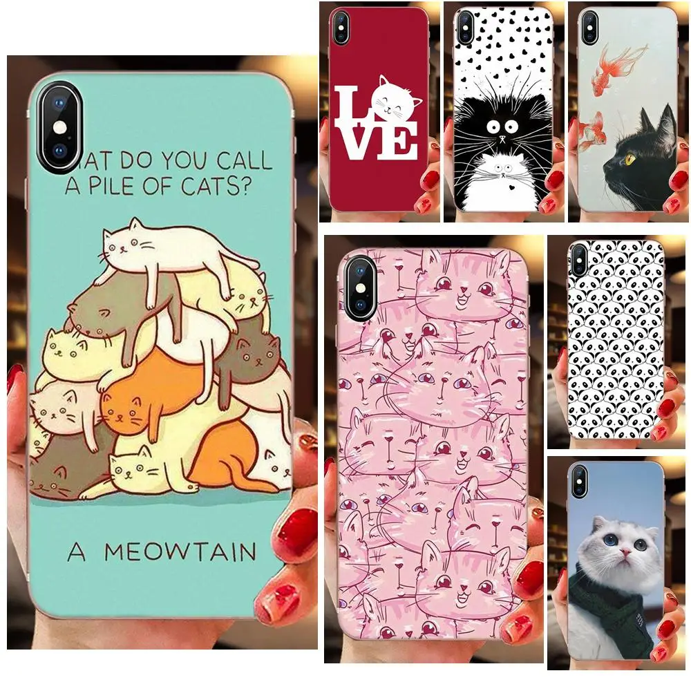 Дизайнерский высокий чехол для телефона с милым забавным котом Xiaomi Redmi Note 2 3 3S 4 4A 4X