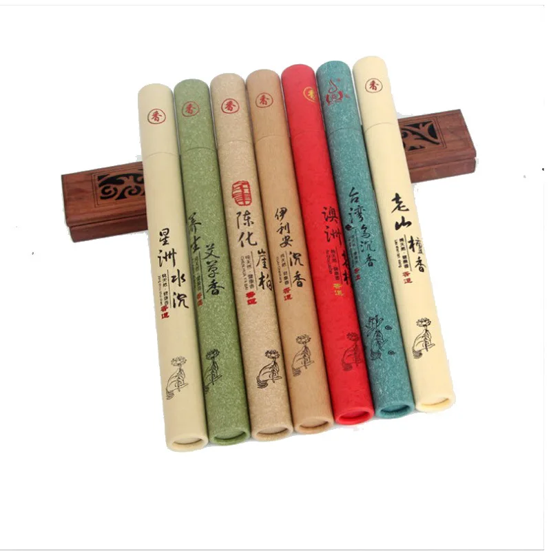 

40pcs Natural Sandalwood Incense Stick Sleep Aid Essential Aroma Indoor Room Fragrance Ceremony Buddha Home Flavoring Gift