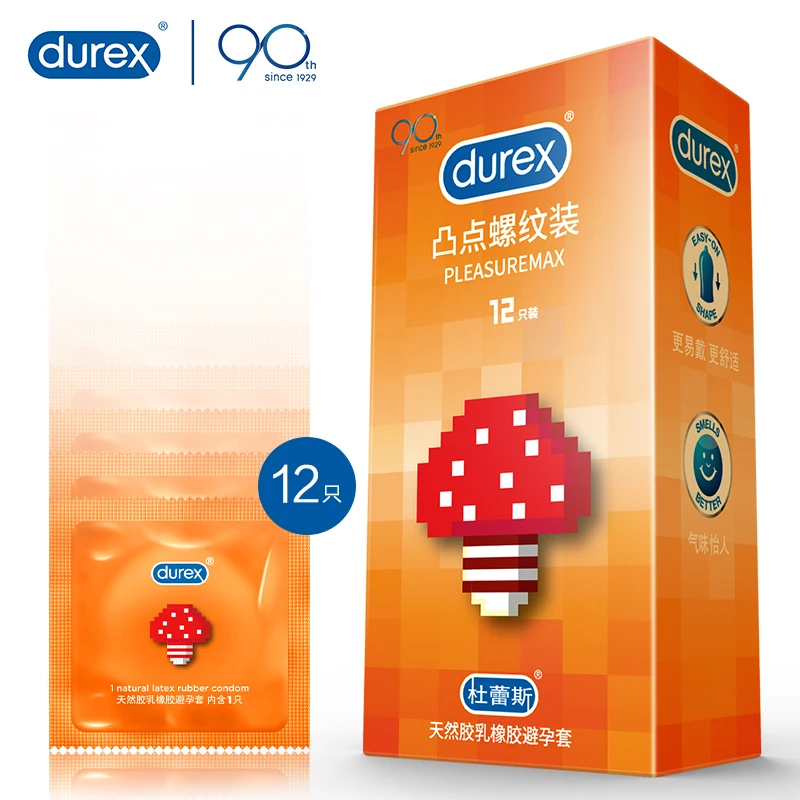 

Durex Condoms Pleasuremax Natural Latex Large Particle Stimulate Dots and Ribbed Lubricanting Penis Condoms Sex Toys for Men